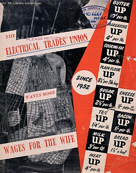 Electrical Trade Union leaflet, 1954