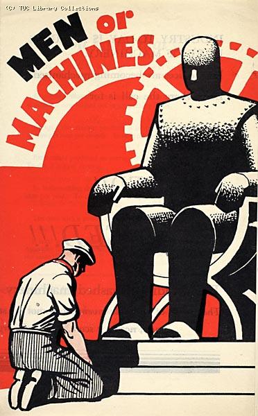 Men or Machines - TUC leaflet about automation, 1936