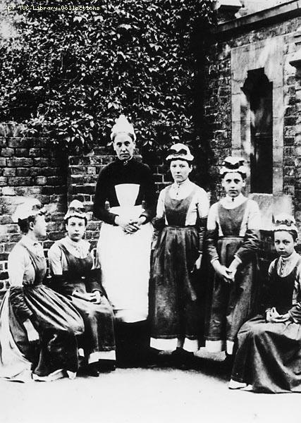 House keeper and domestic staff c.1900