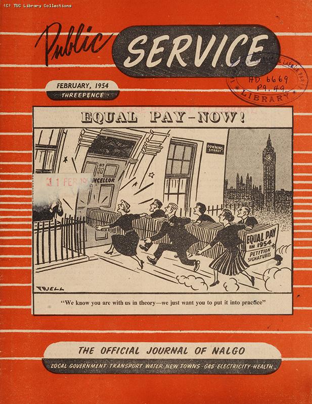 Equal pay petition - cartoon 1954