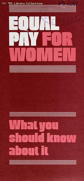 'Equal pay for women - what you should know about it, 1984
