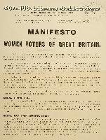 Manifesto to the women voters of Great Britain