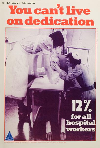 Hospital workers pay campaign, 1982