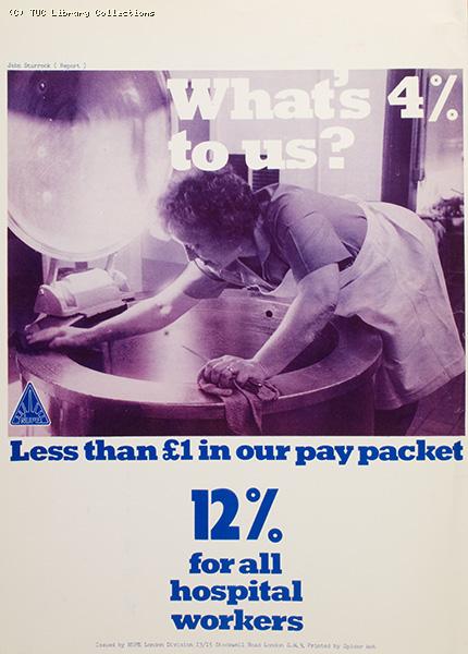 Hospital workers pay campaign, 1982