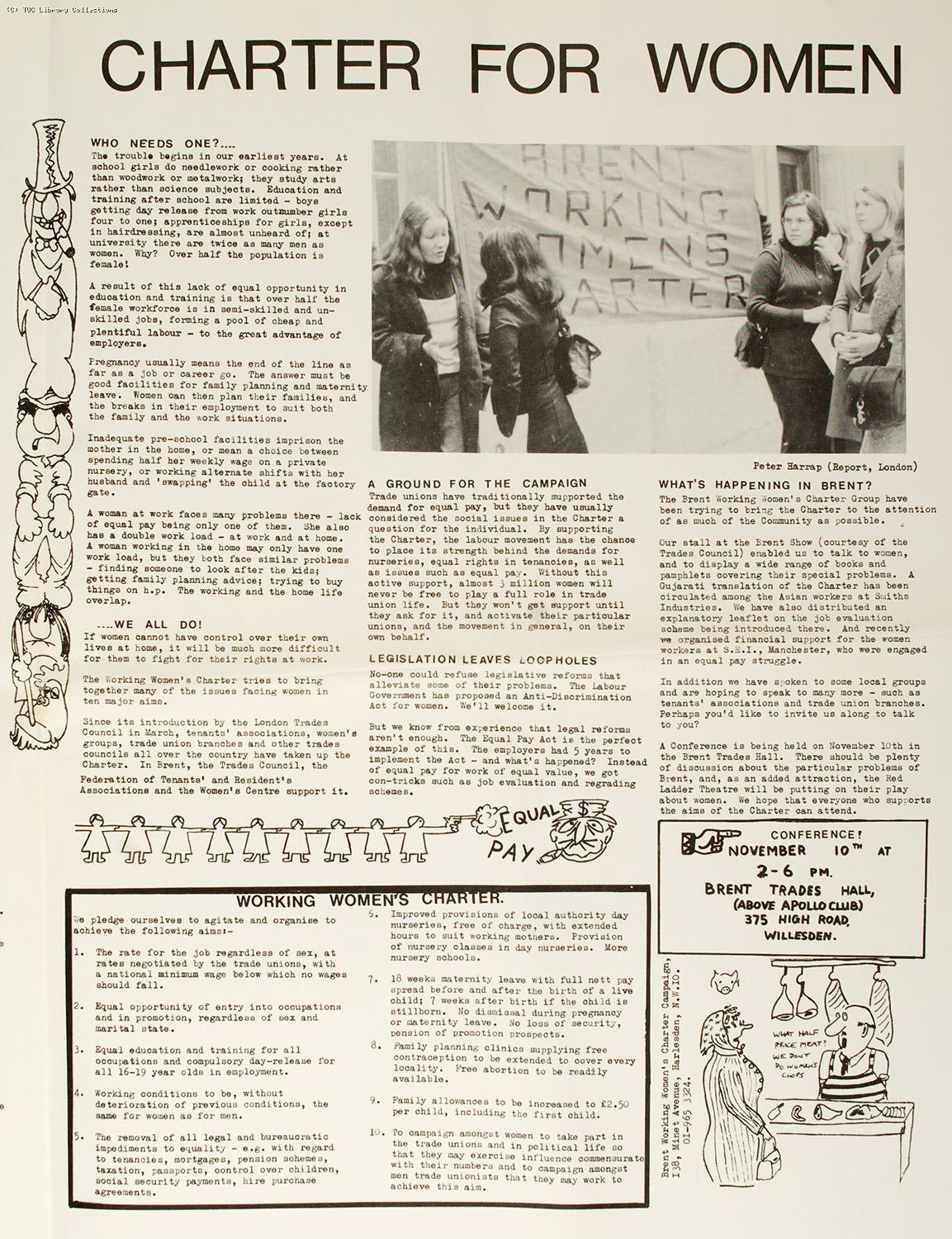 Brent Working Women's Charter Campaign, 1974
