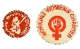 Working Women's Charter Campaign badges, 1974-1975