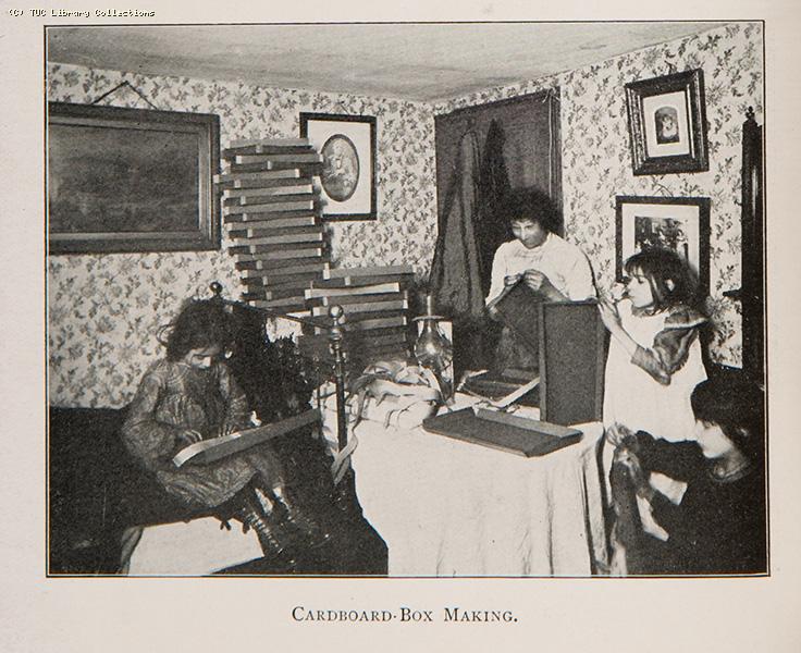 Cardboard box making, 1906