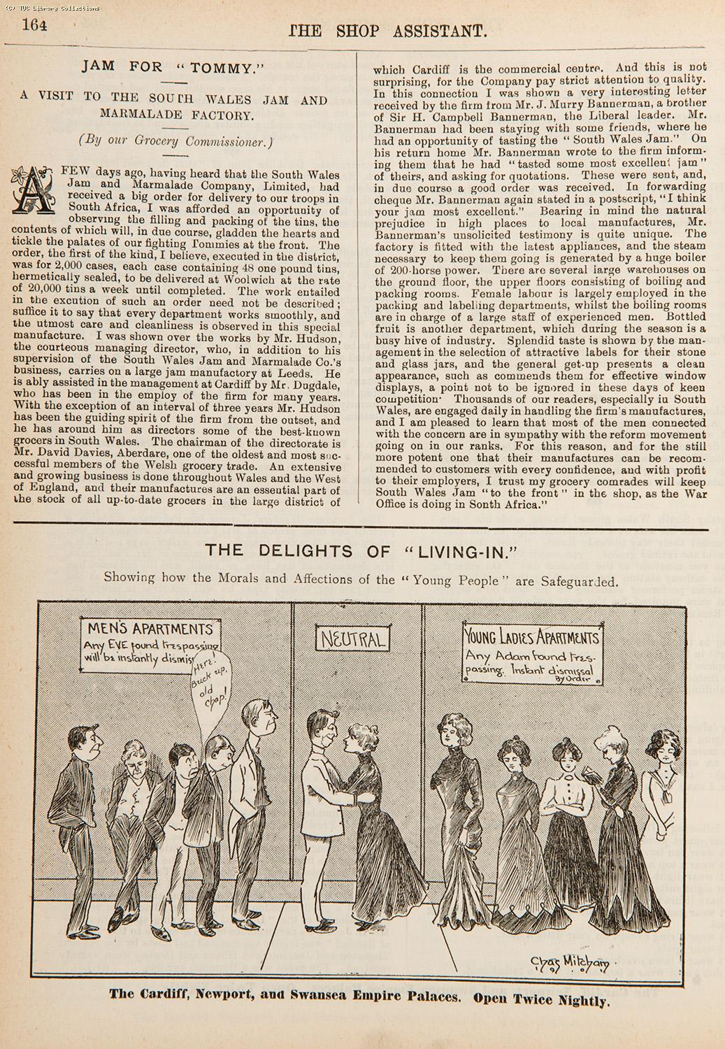 The delights of 'living-in', 1901