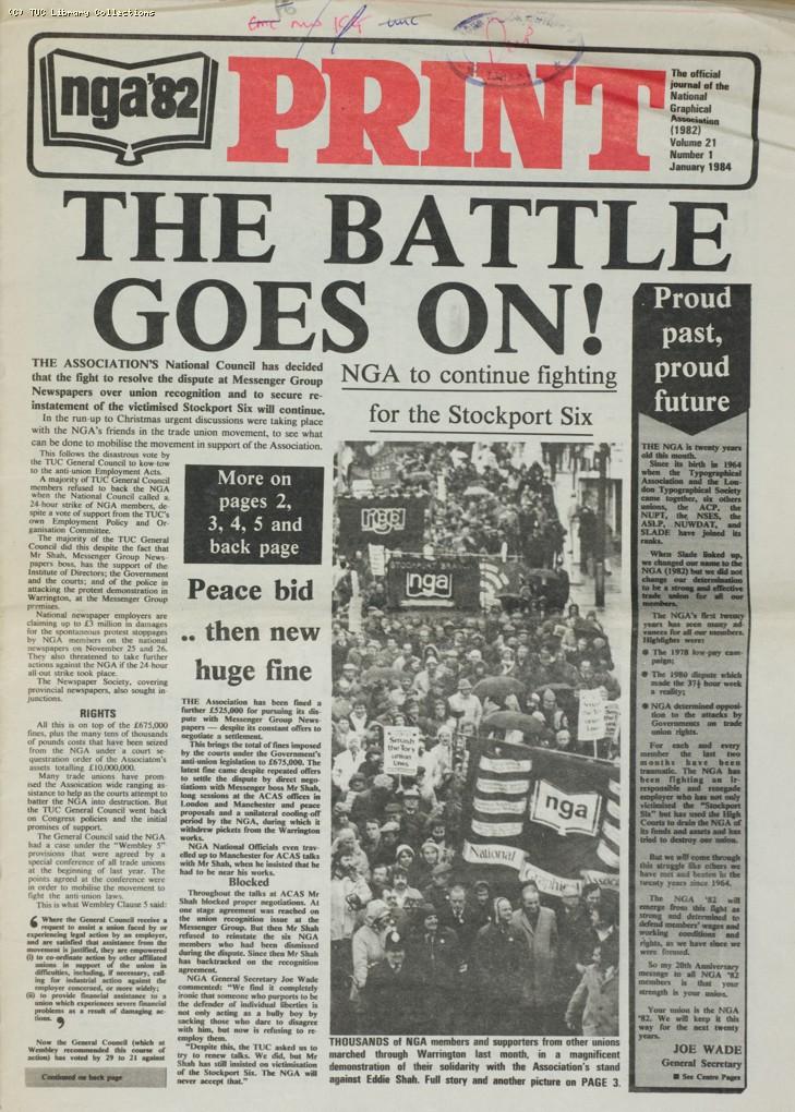 Stockport Messenger dispute, 1984