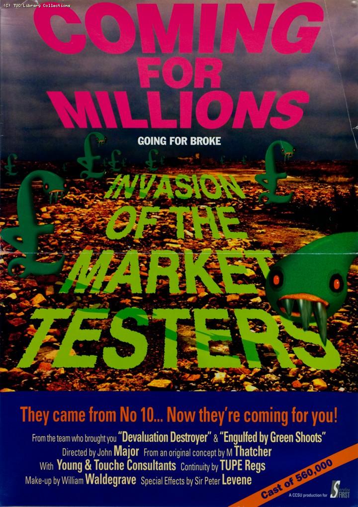 Invasion of the marker testers - CCSU poster, c. 1994