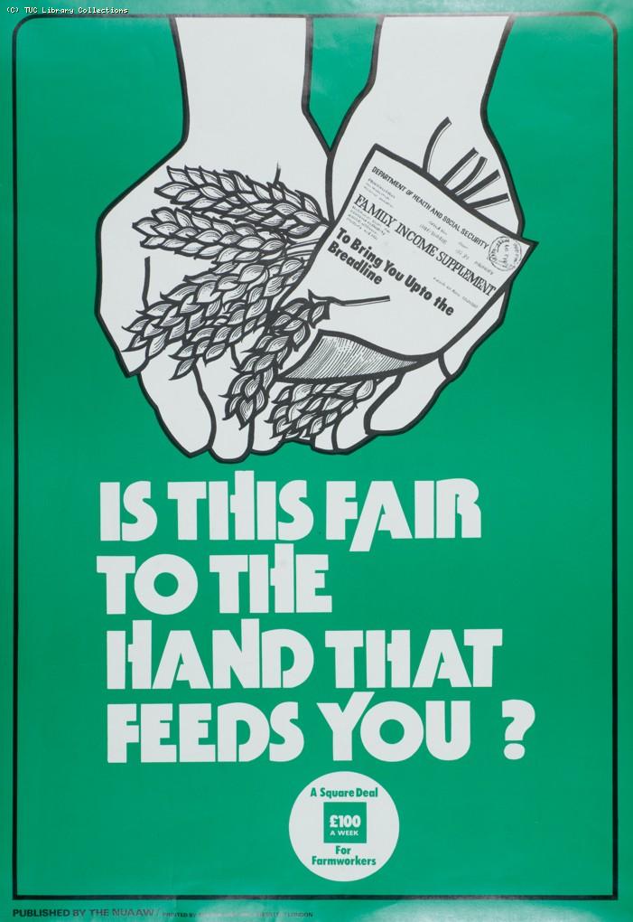 Farm workers' pay campaign, c. 1981