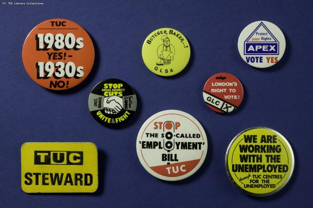 Union badges 1975-1990