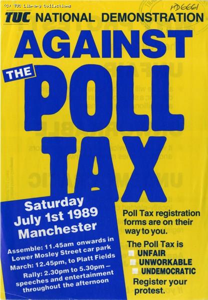 TUC demonstration against the Poll Tax, 1989