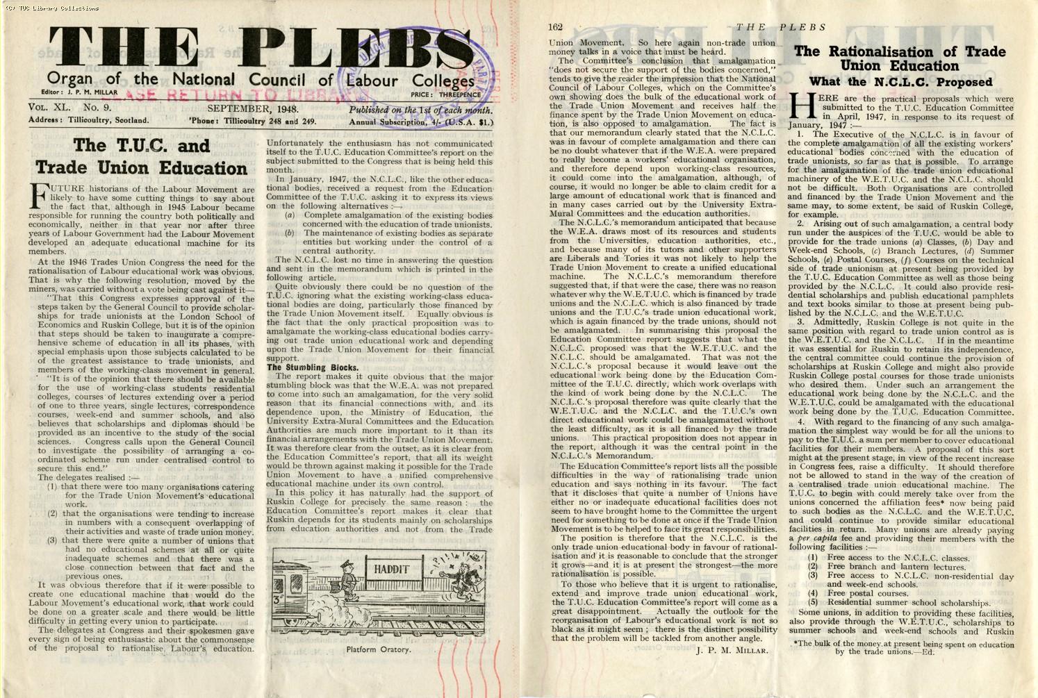 The Plebs, 1948