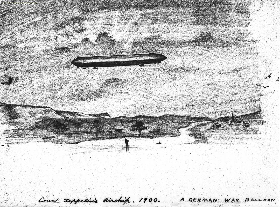 Count Zeppelin's airship, 1900