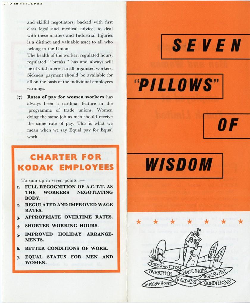 Seven pillows of wisdom - ACTT leaflet, 1965