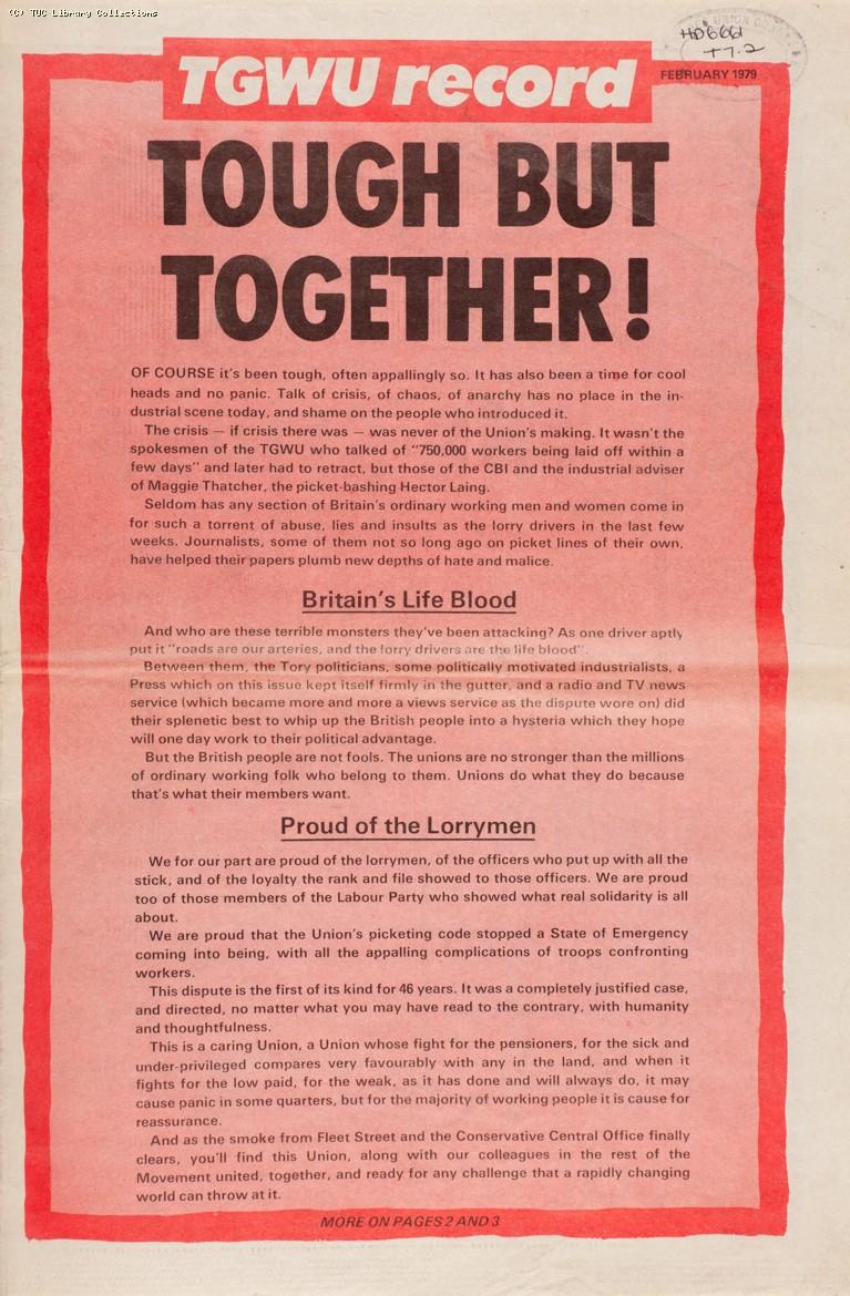 Lorry drivers' dispute, 1979