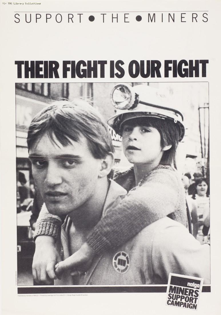 Campaign Against Pit Closures - Nalgo poster, 1992