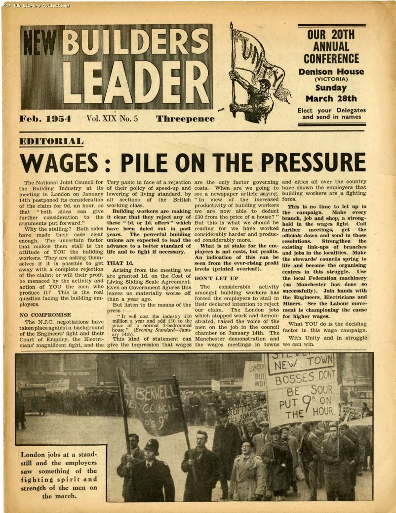 New Builders Leader, 1954