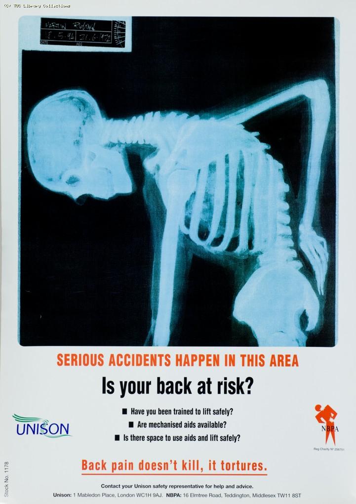 Health and safety - UNISON poster, c. 1990