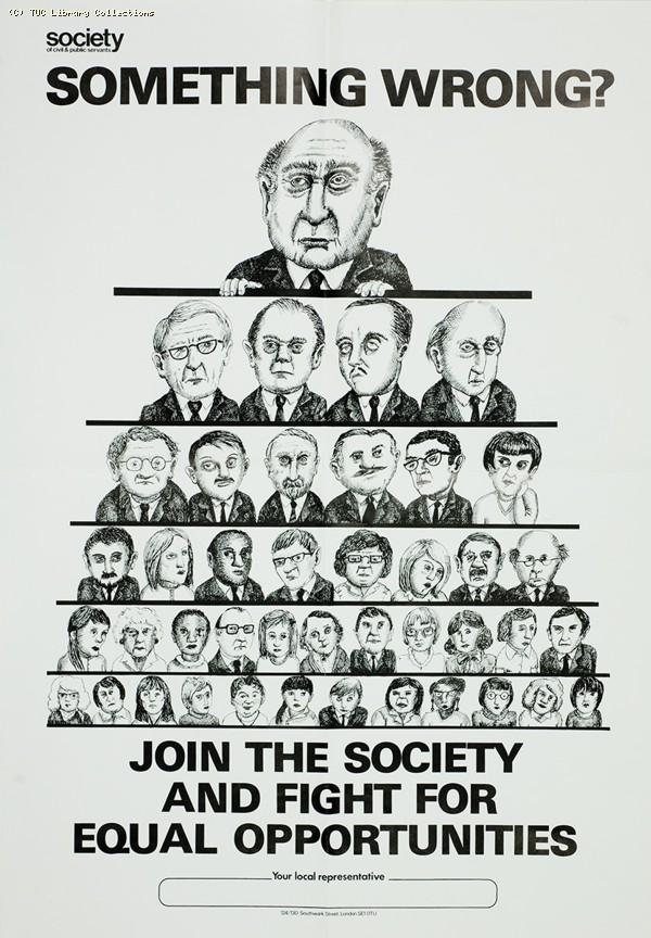 Equal opportunities - SCPS poster, c 1985