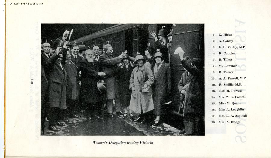 Women's Trade Union Delegation to Russia 1925