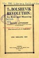 The Bolshevik revolution: its rise and meaning, 1918