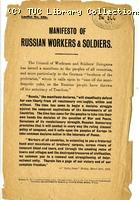 Manifesto of Russian workers and soldiers, 1917
