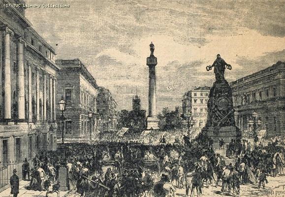 Reform demonstration in London, 1867