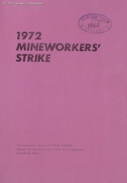 Pamphlet - 1972 Miners Strike