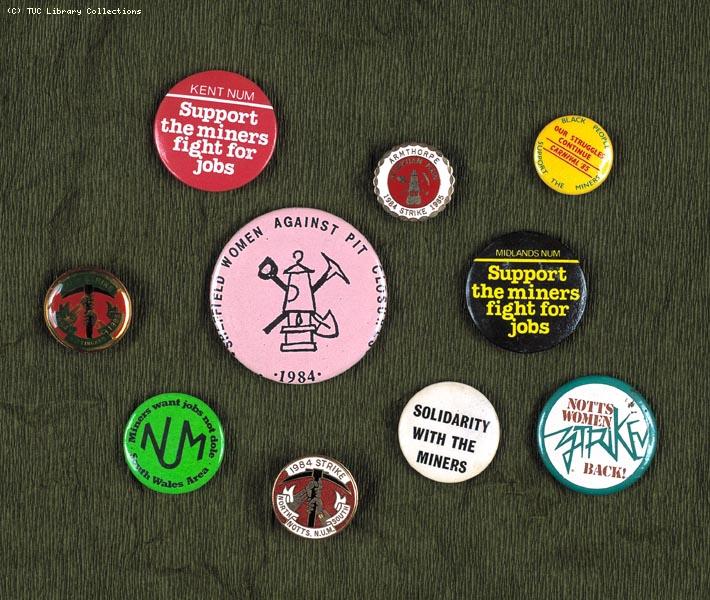 Miners strike badges