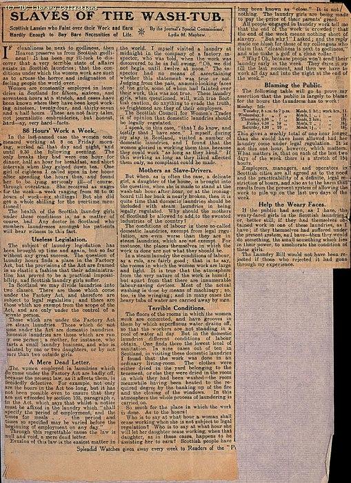 'Slaves of the Wash-Tub', 1908