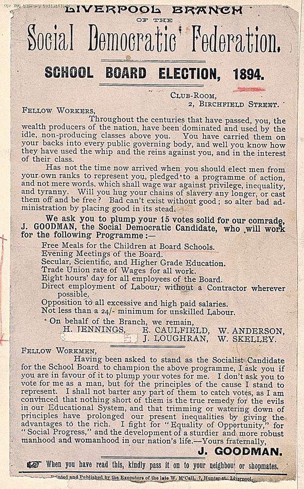 Liverpool School Board election, 1894