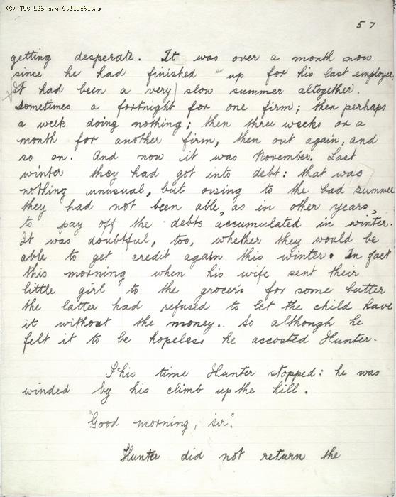 The Ragged Trousered Philanthropists - Manuscript, Page 57