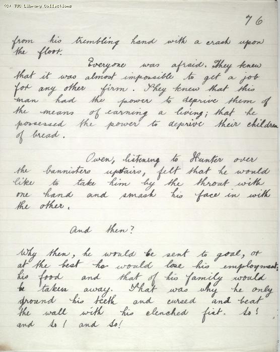 The Ragged Trousered Philanthropists - Manuscript, Page 76