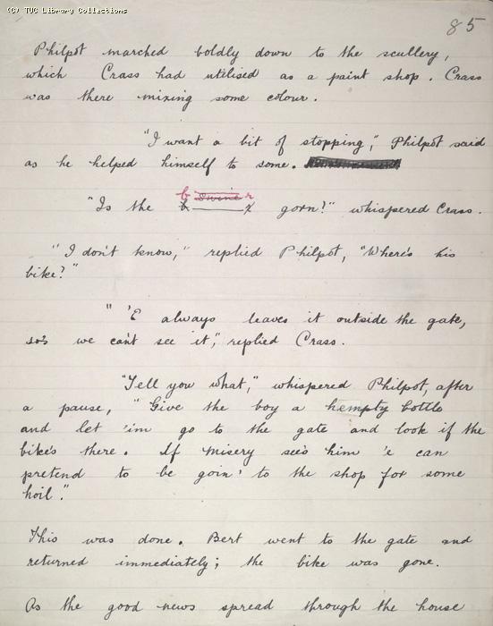 The Ragged Trousered Philanthropists - Manuscript, Page 85