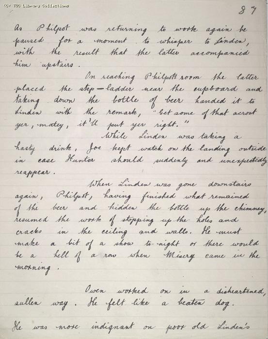 The Ragged Trousered Philanthropists - Manuscript, Page 87