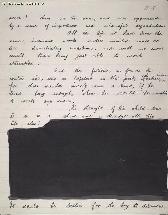 The Ragged Trousered Philanthropists - Manuscript, Page 88