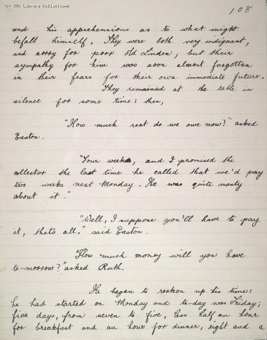 The Ragged Trousered Philanthropists - Manuscript, Page 108