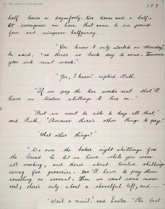 The Ragged Trousered Philanthropists - Manuscript, Page 109