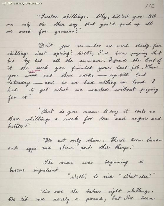 The Ragged Trousered Philanthropists - Manuscript, Page 112