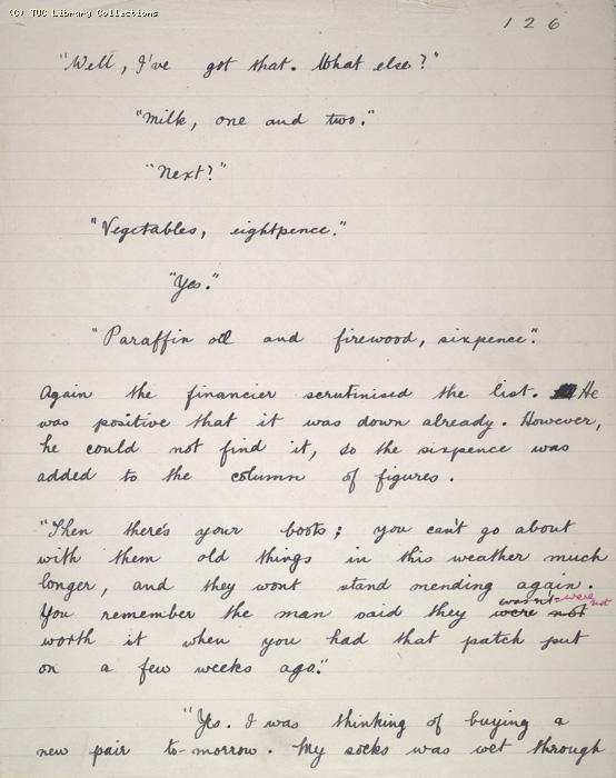 The Ragged Trousered Philanthropists - Manuscript, Page 126