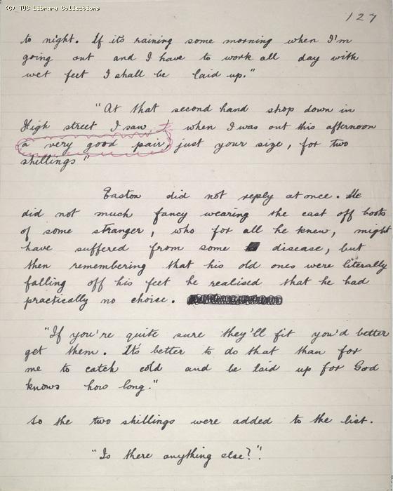 The Ragged Trousered Philanthropists - Manuscript, Page 127