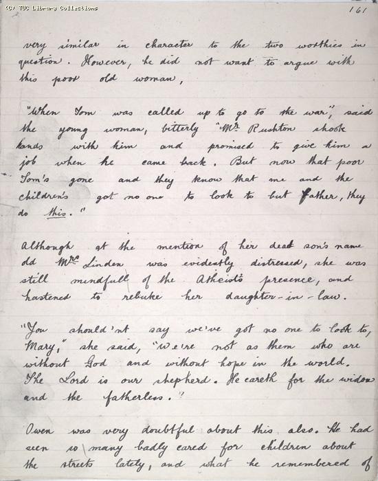 The Ragged Trousered Philanthropists - Manuscript, Page 161