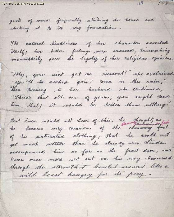The Ragged Trousered Philanthropists - Manuscript, Page 168
