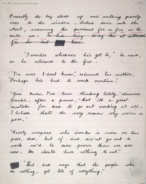 The Ragged Trousered Philanthropists - Manuscript, Page 177