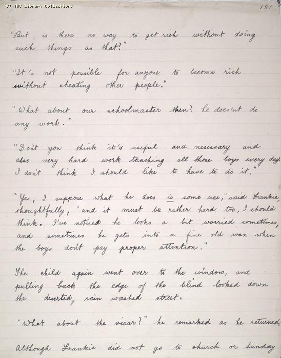 The Ragged Trousered Philanthropists - Manuscript, Page 181