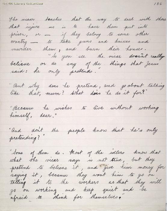 The Ragged Trousered Philanthropists - Manuscript, Page 186