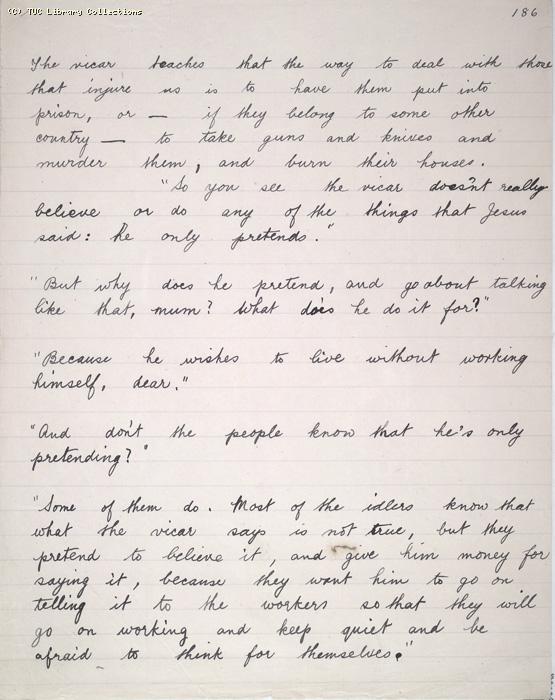 The Ragged Trousered Philanthropists - Manuscript, Page 186