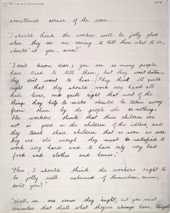 The Ragged Trousered Philanthropists - Manuscript, Page 189